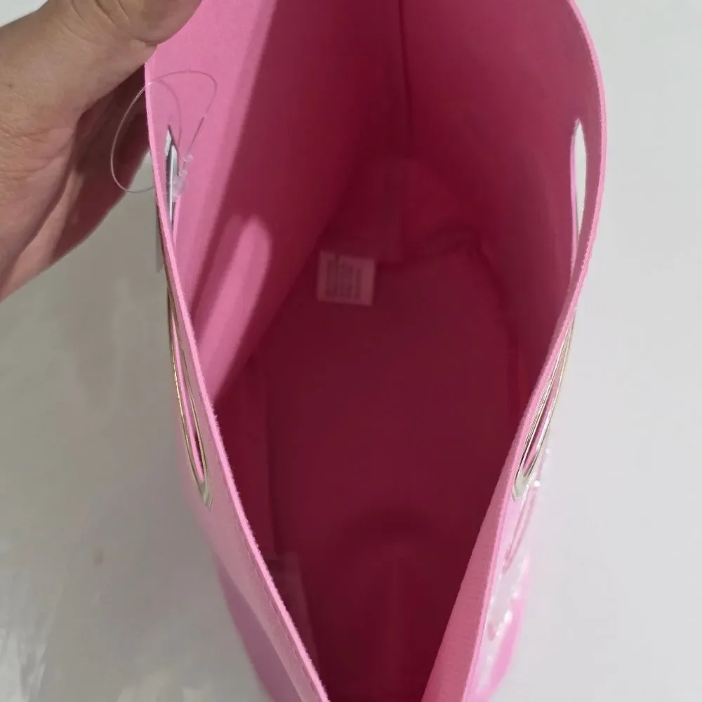 Feliz Cumpleanos Happy Birthday Spanish Pink Cake Present Reusable Gift Bag NEW